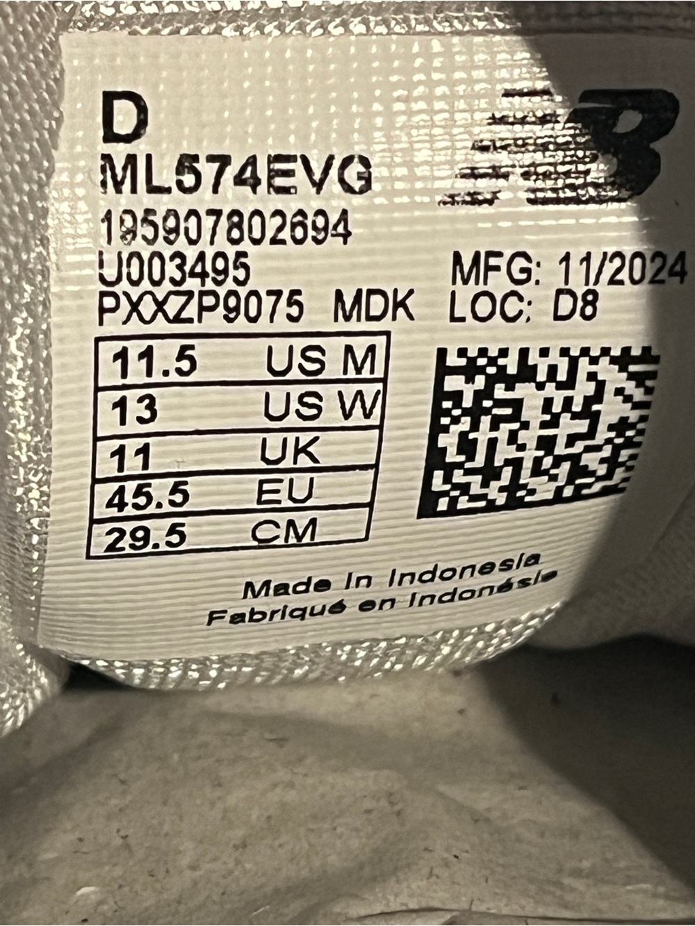 New Balance Men’s Sneakers 574 Gray Size 11.5 US - Picture 9 of 11
